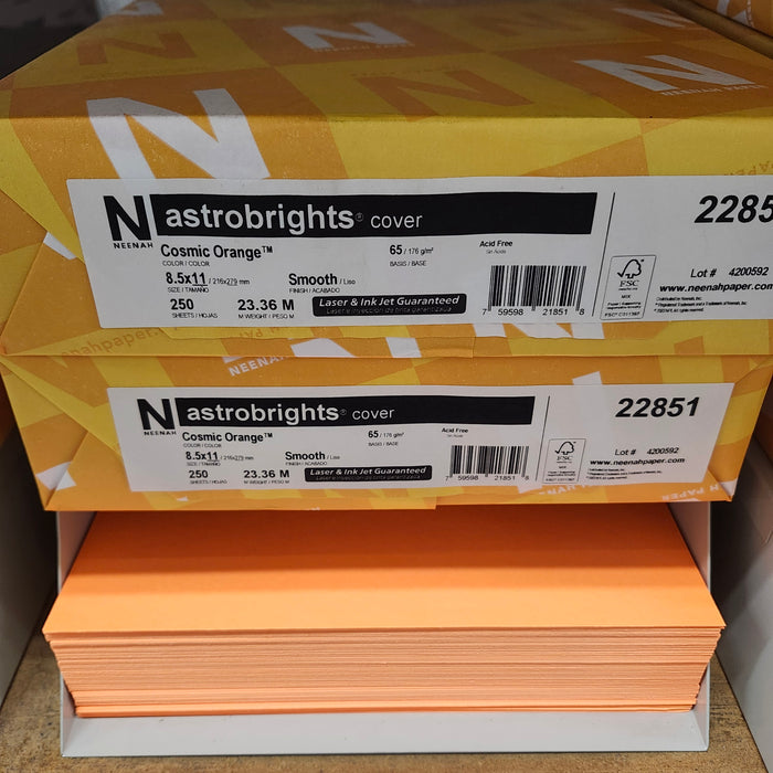 Astrobright Cosmic Orange 65# Cardstock