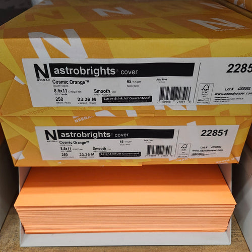 Astrobright Cosmic Orange 65# Cardstock