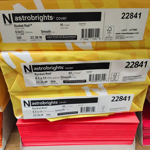 Astrobright Rocket Red 65# Cardstock