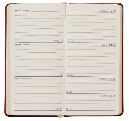 Azalea Goatskin 2027 Pocket Datebook