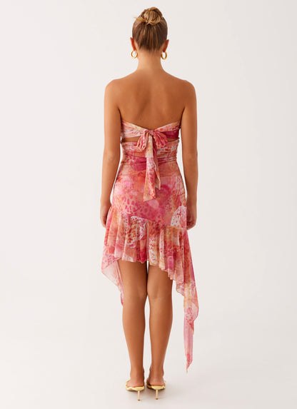 Brooks Mini Dress - Flamingo Fling