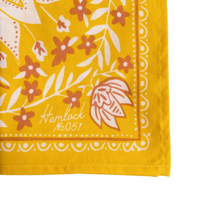 Bandana - Antonia (Gold Floral) by Handker Bandanas