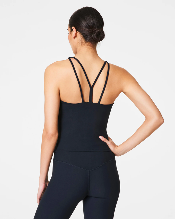 Be High Neck Shelf Tank - Very Black
