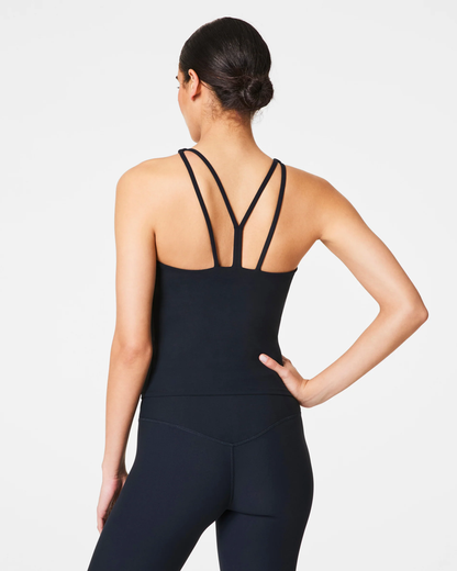 Be High Neck Shelf Tank - Very Black