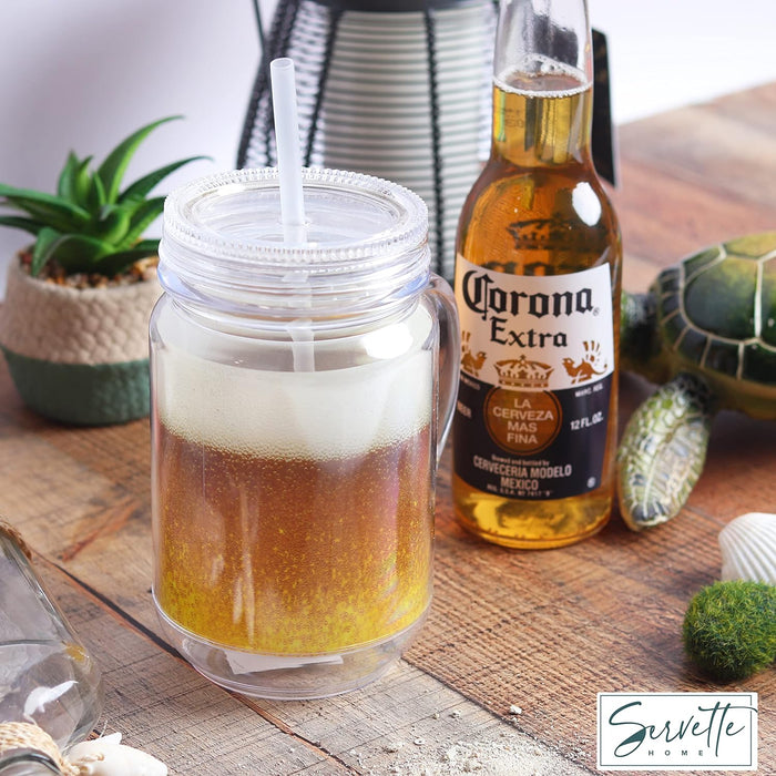 Beer Mason Jar - Set of 3