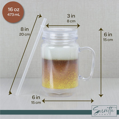 Beer Mason Jar - Set of 3