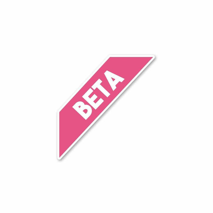 Beta Sticker - Stickers | STICK IT UP