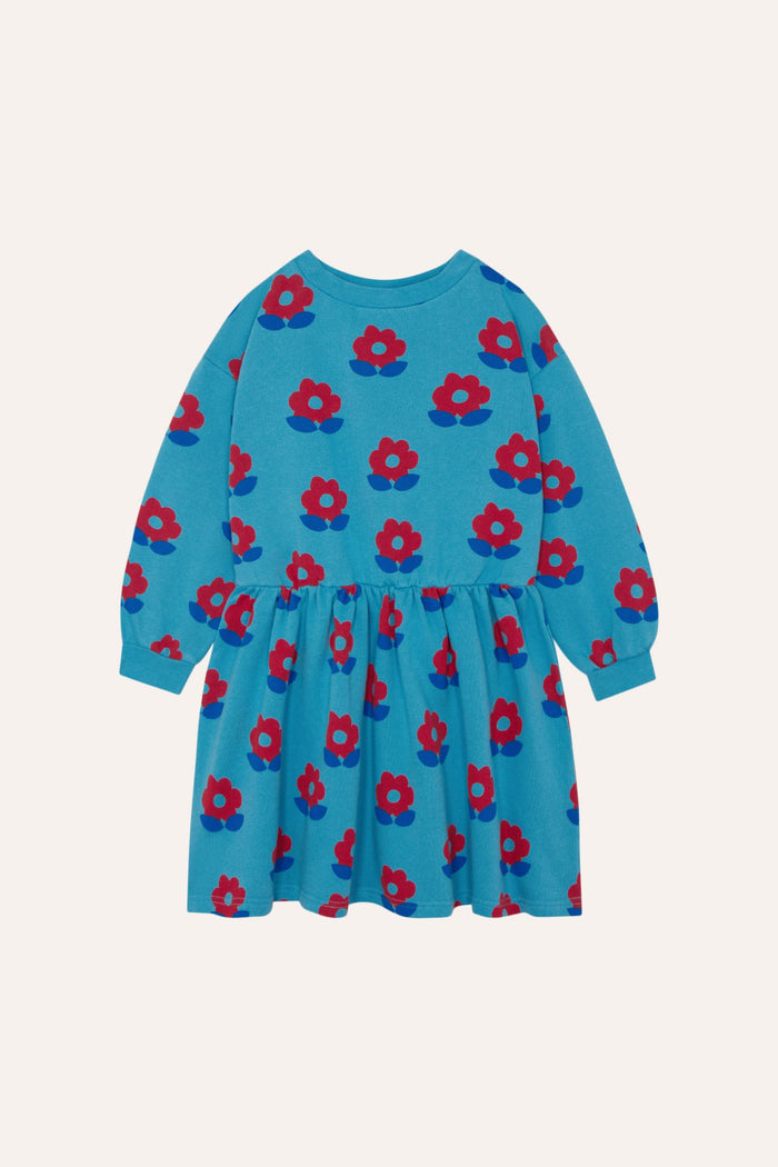 Big Flower Dress in Blue