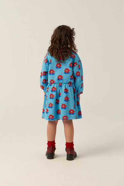 Big Flower Dress in Blue