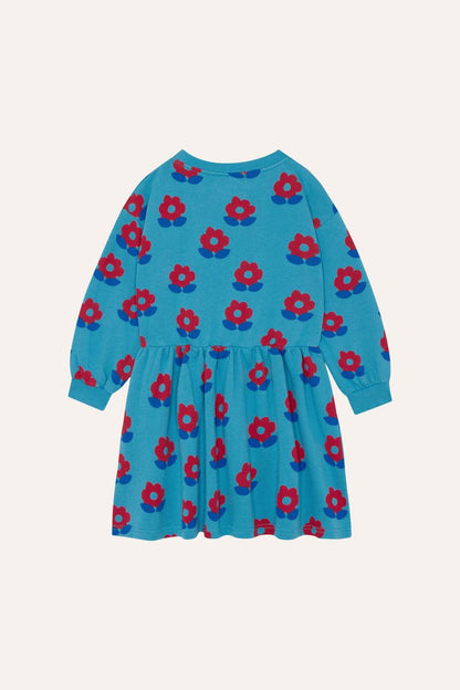 Big Flower Dress in Blue