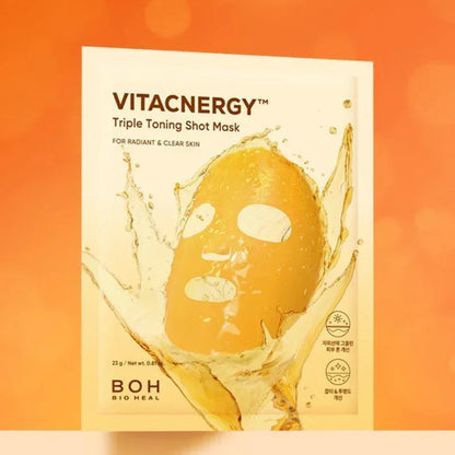 [BIO HEAL BOH] Vitacnergy Triple Toning Shot Mask 23g - Ballagrio