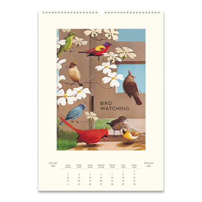 Bird Watching Wall Calendar 2027
