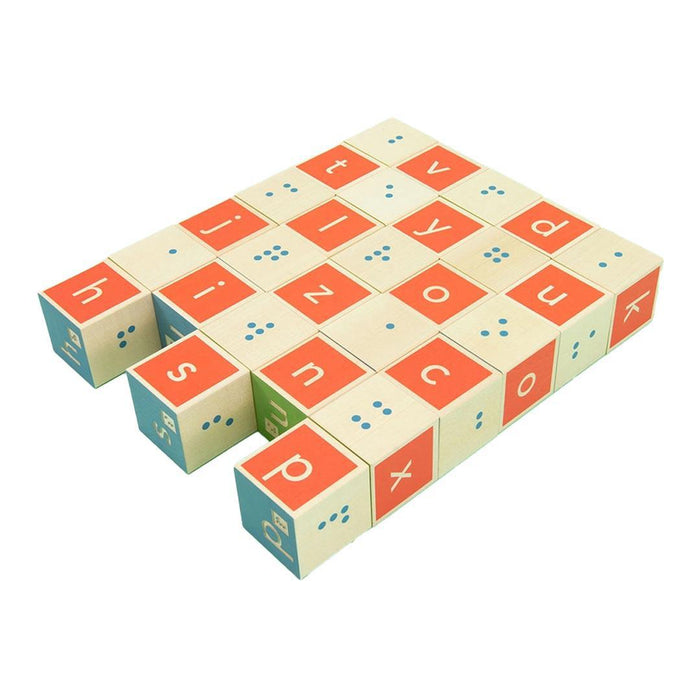Blocks - Braille Letters (Set of 28) by Uncle Goose