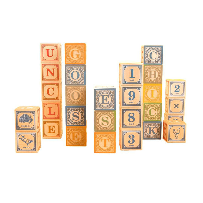 Blocks - Classic ABC with Canvas Bag (Set of 28) by Uncle Goose