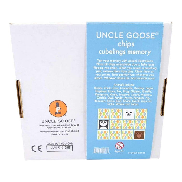 Blocks - Cubelings Memory Game Blocks (Set of 64) by Uncle Goose