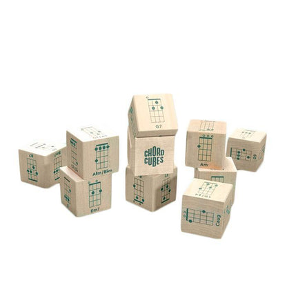 Blocks - Ukulele Chord Cubes (Set of 10) by Uncle Goose