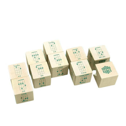 Blocks - Ukulele Chord Cubes (Set of 10) by Uncle Goose