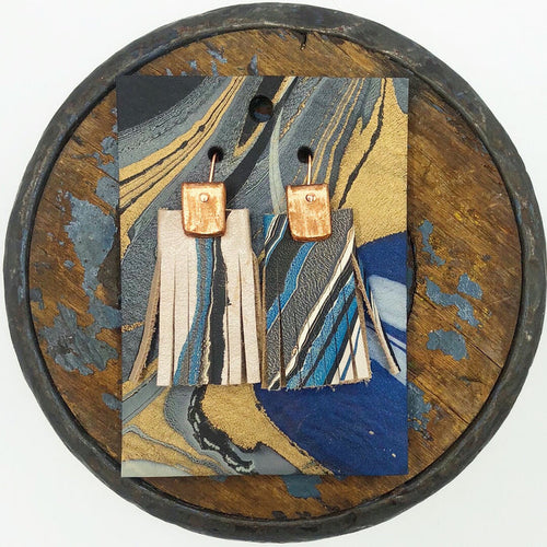 Blue Jay Tassel Earrings - No One Alike