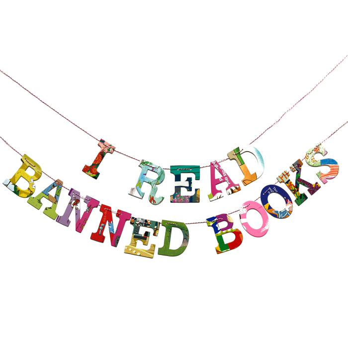 Board Book Garland DIY Kit I READ BANNED BOOKS