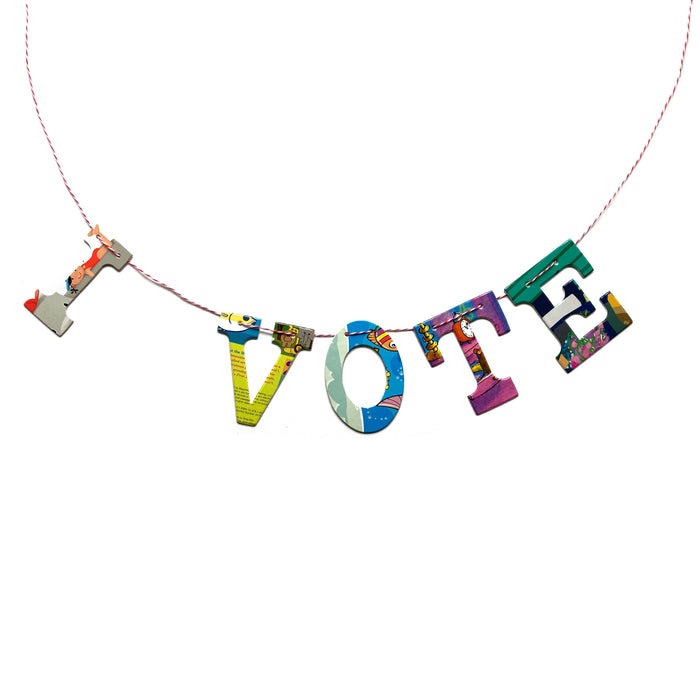 Board Book Garland DIY Kit I VOTE