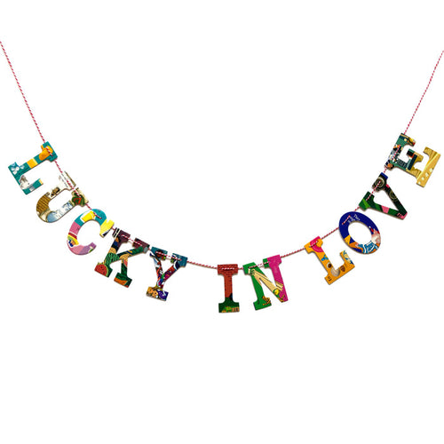 Board Book Garland DIY Kit LUCKY IN LOVE