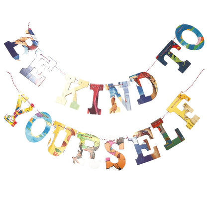 Board Book Garland Kit -- BE KIND TO YOURSELF