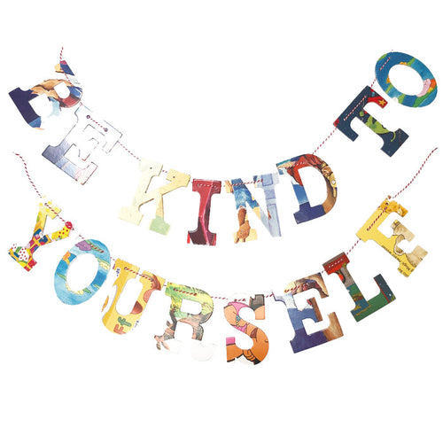 Board Book Garland Kit -- BE KIND TO YOURSELF