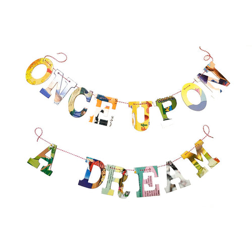 Board Book Garland Kit -- ONCE UPON A DREAM