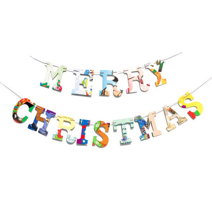 Board Book Garland Kit - MERRY CHRISTMAS