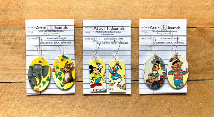 Book Lover Earrings -- 58