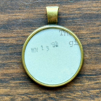 Book Lover Necklace -- November 13