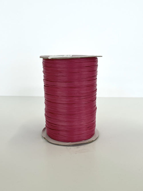 Bordeaux Rayon Raffia Ribbon