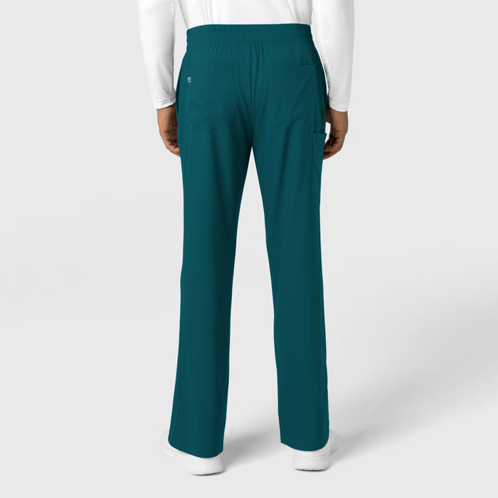 Boundless Men's Straight Leg Scrub Pant Caribbean back view