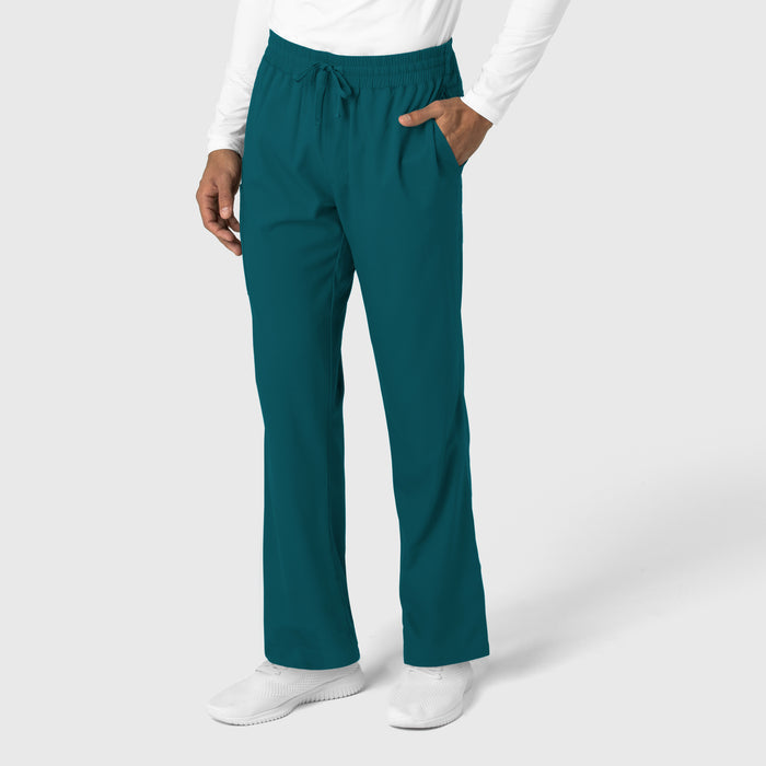 Boundless Men's Straight Leg Scrub Pant Caribbean side view
