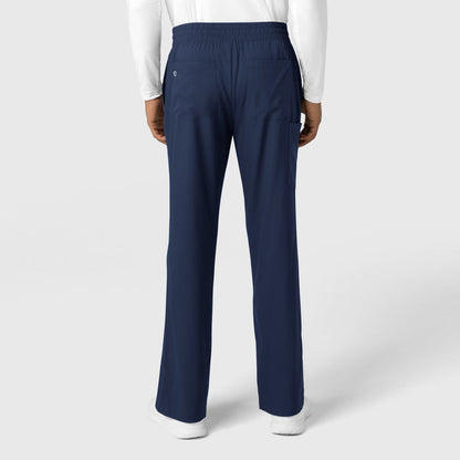 Boundless Men's Straight Leg Scrub Pant Navy back view