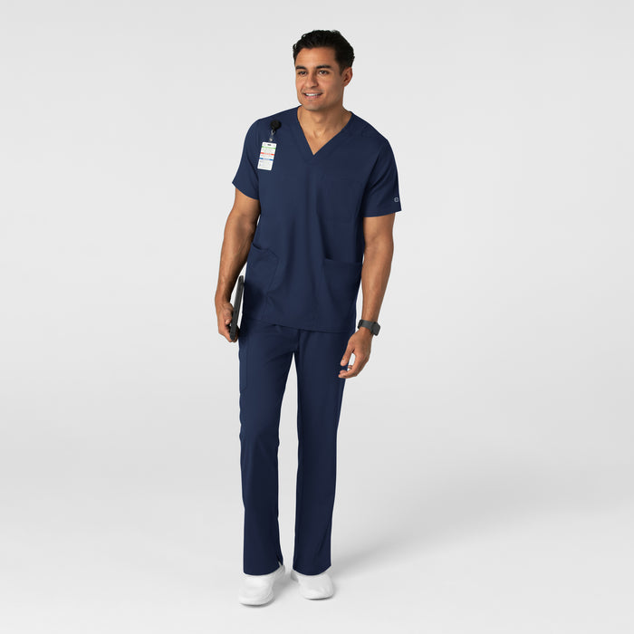Boundless Men's Straight Leg Scrub Pant Navy full scrub set
