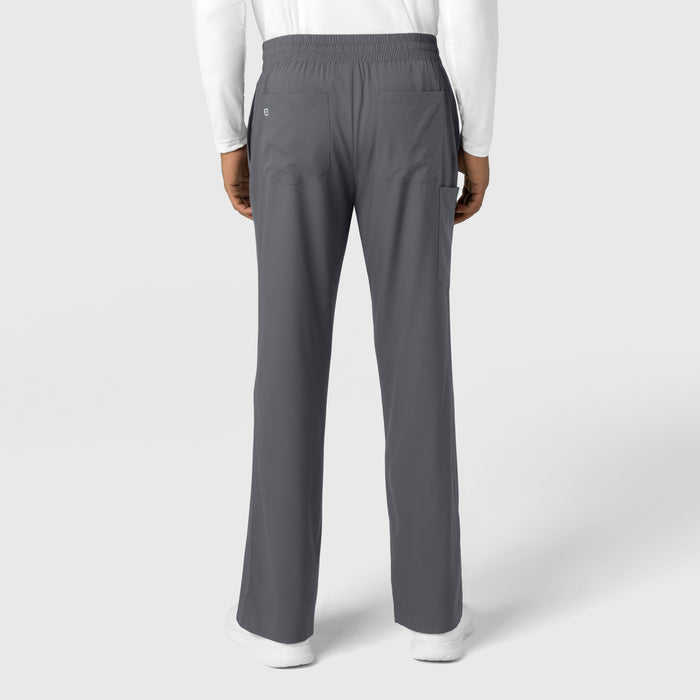 Boundless Men's Straight Leg Scrub Pant Pewter back view