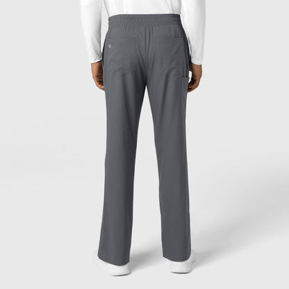 Boundless Men's Straight Leg Scrub Pant Pewter back view