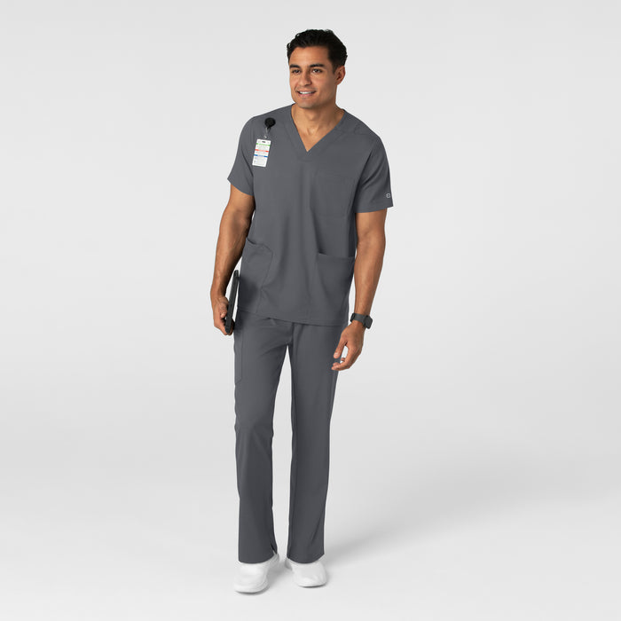 Boundless Men's Straight Leg Scrub Pant Pewter full scrub set