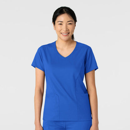 Boundless Women's 2-Pocket V-Neck Scrub Top - Royal
