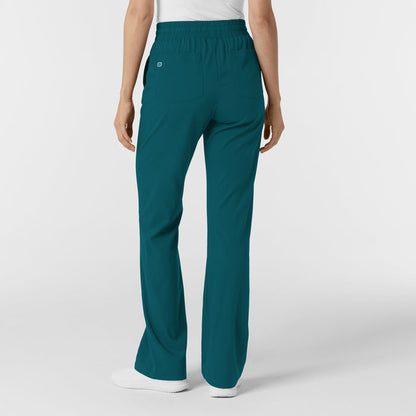 Boundless Women's Bootcut Scrub Pant Caribbean back view