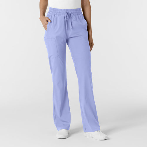 Boundless Women's Bootcut Scrub Pant Ceil Blue