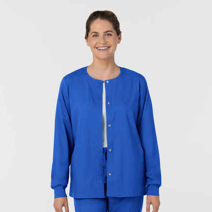 Boundless Women’s Warm-Up Scrub Jacket Royal