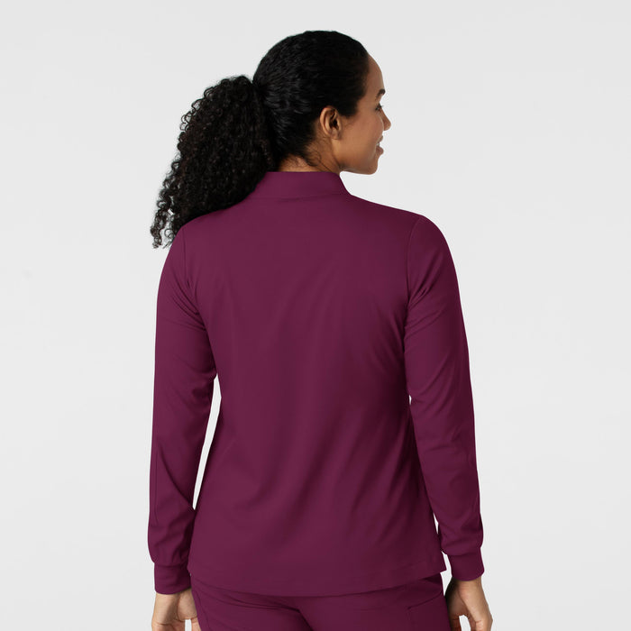 Boundless Women's Warm Up Jacket Wine back view