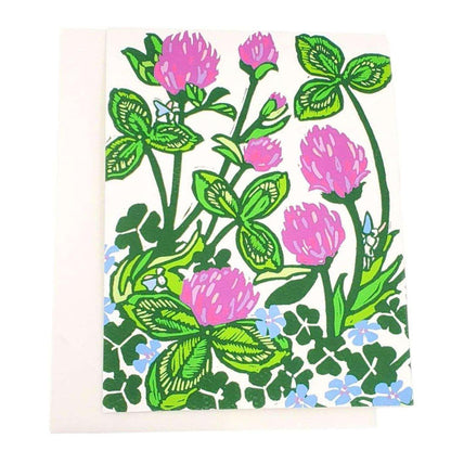 Card - All Occasion - Purple Clover by Little Green