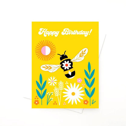 Card - Birthday - HBD Bee Floral by Amber Leaders Designs