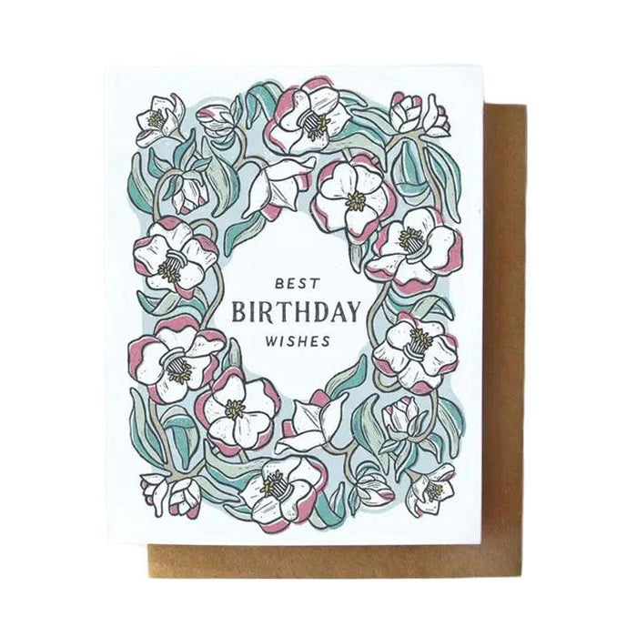 Card - Birthday - Hellebore Floral by Root and Branch Paper Co.