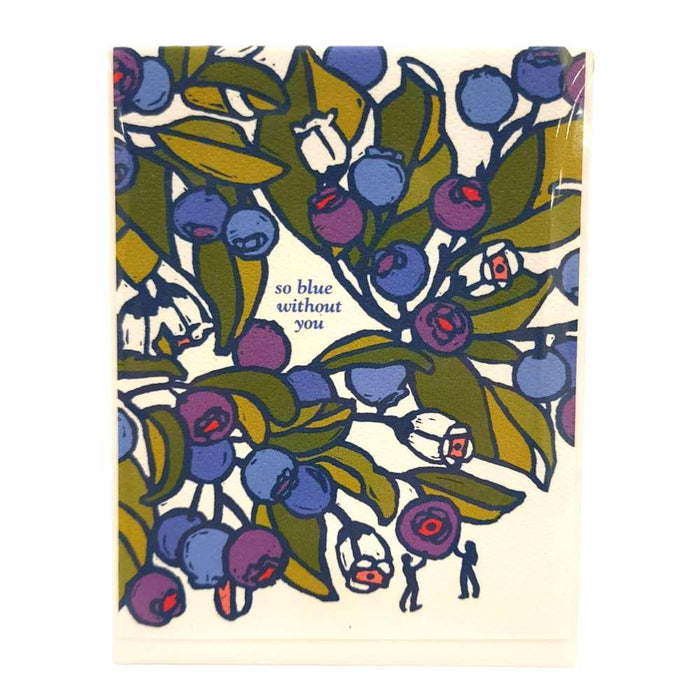 Card - Friendship - So Blue Without You by Little Green