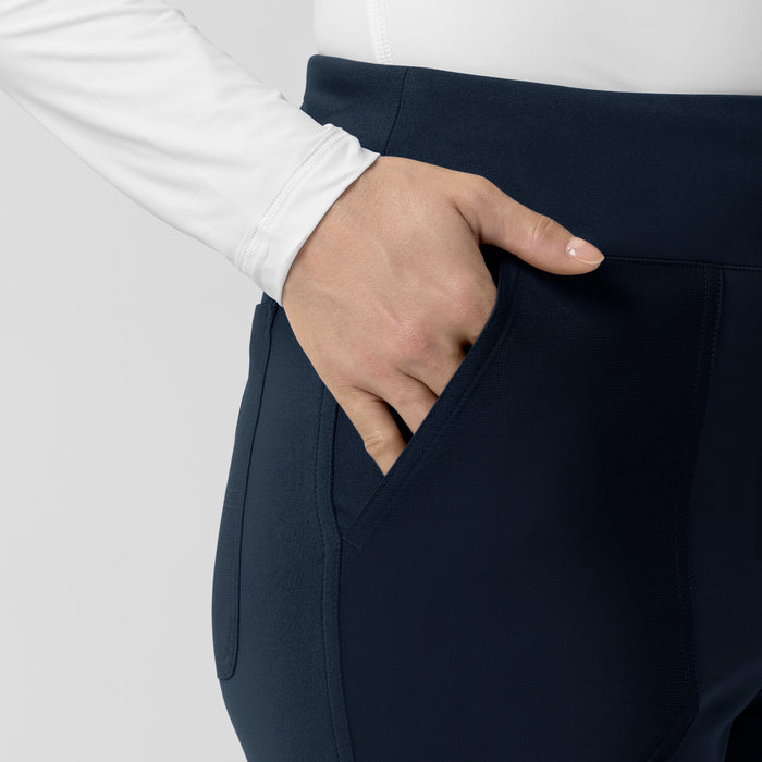 Force Cross-Flex Knit Women's Modern Scrub Pant Navy side detail 2