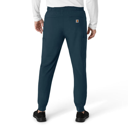 Force Cross-Flex Men's Jogger Scrub Pant Navy back view
